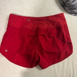 Lululemon Red Running Shorts - Speed Up